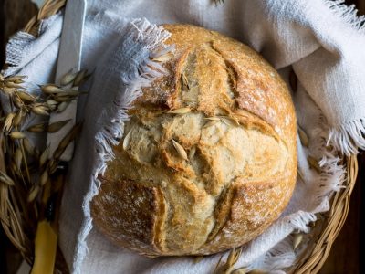 baked pastry on white textile