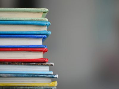 shallow focus photography of books